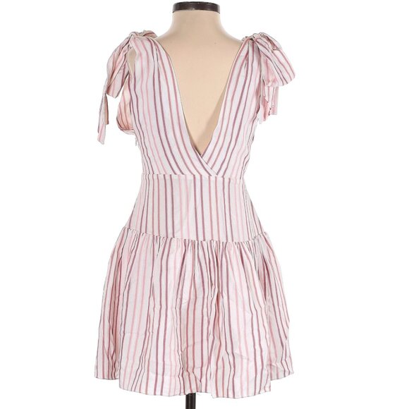 Alexis Tie-Shoulder Striped Mini Dress Size XS - Picture 2 of 2